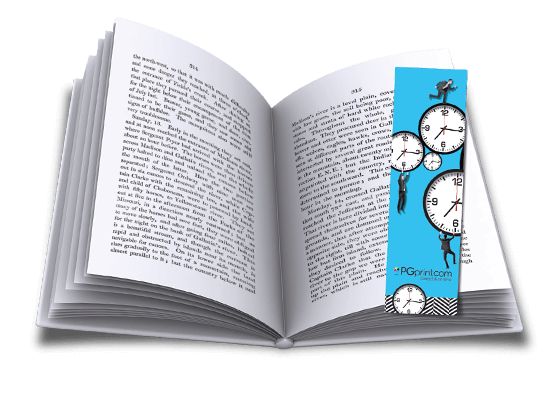 blue clocks custom bookmarks