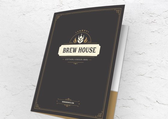 brew house pocket folder