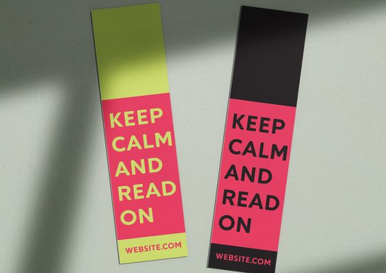 keep calm and read on bookmarks