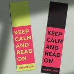 keep calm and read on custom bookmarks