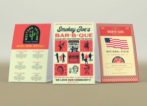 custom barbecue table tents